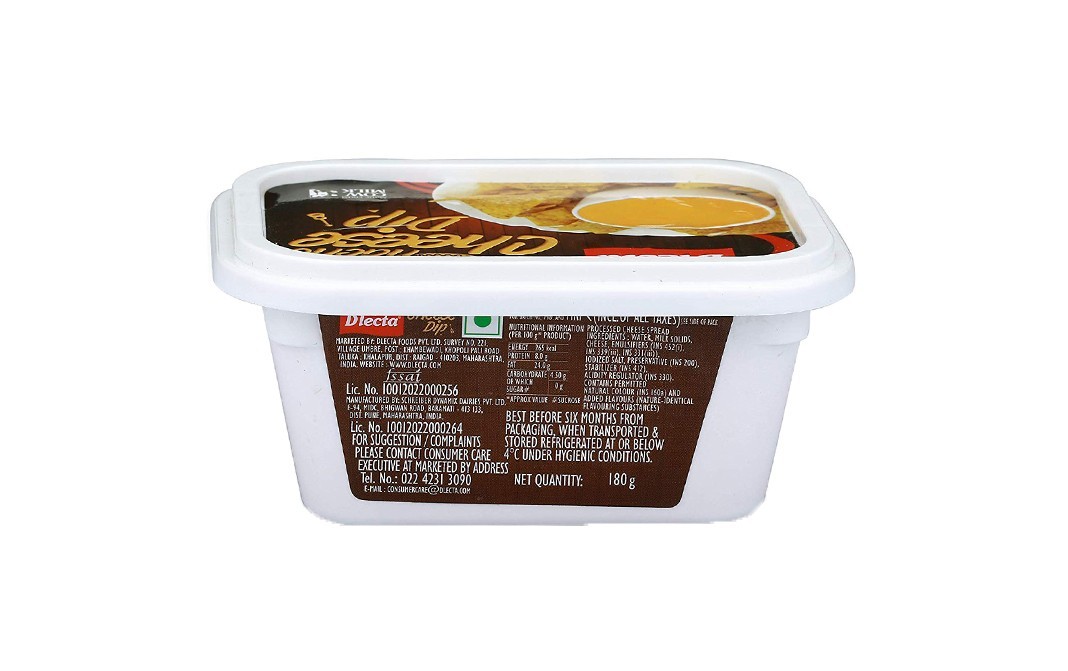 Dlecta Nacho Cheese Dip    Pack  180 grams